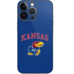 University Of Kansas Collegiate Text IPhone 15 Pro Skin