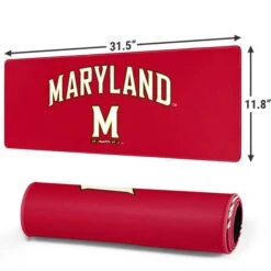 University Of Maryland Collegiate Text Red Gaming Mouse Pad -Skinit Store university of maryland large gaming mouse pad 1711038227 MSPMDTRPN02GAMGLG PR 02