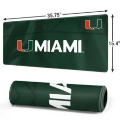 University Of Miami Green Jersey Gaming Mouse Pad -Skinit Store university of miami green jersey extra large gaming mouse pad 1732223632 MSPCLGJSY18GAMGXL PR 02