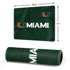 University Of Miami Green Jersey Gaming Mouse Pad