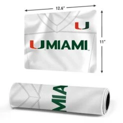 University Of Miami White Jersey Gaming Mouse Pad