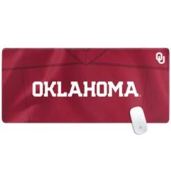 University Of Oklahoma Red Jersey Gaming Mouse Pad