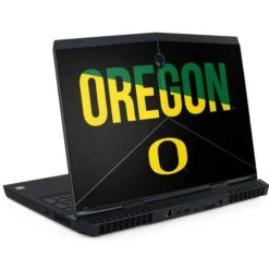 University Of Oregon Split On Black Dell Alienware Skin