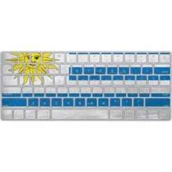 Uraguay Flag Distressed Magic Keyboard Skin