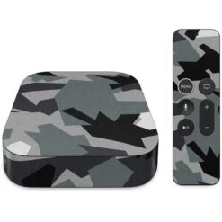Urban Camouflage Black Apple TV Skin