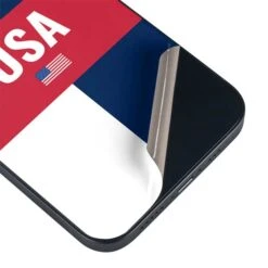 USA Flag Color Block IPhone 15 Skin -Skinit Store usa flag color block iphone 15 skin 1694705132 SKNUSAFLG02IPHN15 PR 03
