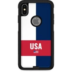 USA Flag Color Block Otterbox Commuter IPhone Skin