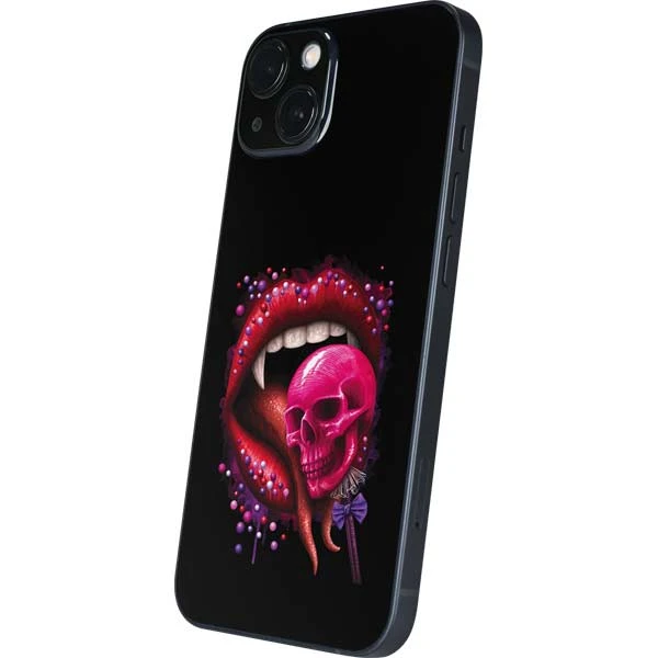 Vampire Skull Lollypop By Sarah Richter IPhone 15 Skin 4 Vampire Skull Lollypop By Sarah Richter IPhone 15 Skin - Image 2