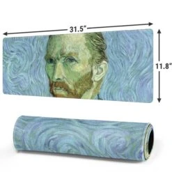 Van Gogh Self-portrait By Van Gogh Gaming Mouse Pad 10 Van Gogh Self-portrait By Van Gogh Gaming Mouse Pad -Skinit Store van gogh self portrait large gaming mouse pad 1709571048 MSPVNGBRG01GAMGLG PR 02