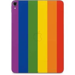 Vertical Rainbow Flag Apple IPad Pro Skin