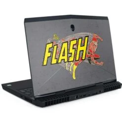 DC Comics The Flash Vintage Action Running Pose Dell Alienware Skin
