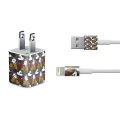 Disney Mickey Mouse Vintage Pattern IPhone Charger (5W USB) Skin