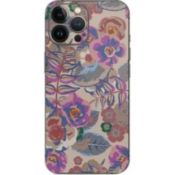 Warm Taupe Floral IPhone 15 Pro Max Skin