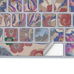 Warm Taupe Floral Magic Keyboard Skin -Skinit Store warm taupe floral magic keyboard skin 1616707001 SKNFLLFSHX5AMKBDX PR 04