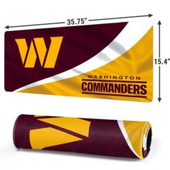 NFL Washington Commanders Flag Gaming Mouse Pad -Skinit Store washington commanders flag extra large gaming mouse pad 1655246155 MSPWSHCMM09GAMGXL PR 02