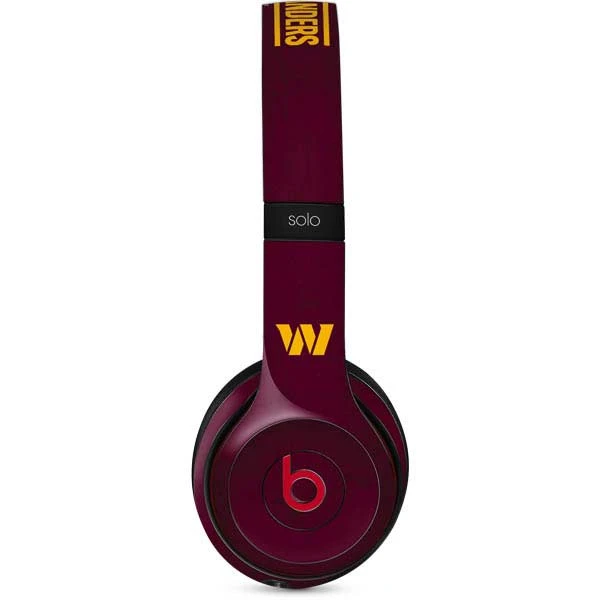 NFL Washington Commanders Distressed Beats Solo 2 Wireless Skin 3 NFL Washington Commanders Distressed Beats Solo 2 Wireless Skin