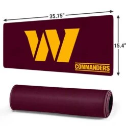 NFL Washington Commanders Distressed Gaming Mouse Pad -Skinit Store washington commanders textured extra large gaming mouse pad 1655246155 MSPWSHCMM04GAMGXL PR 02