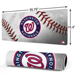 MLB Washington Nationals Game Ball Gaming Mouse Pad -Skinit Store washington nationals game ball extra large gaming mouse pad 1678437517 MSPMLBWAN17GAMGXL PR 02