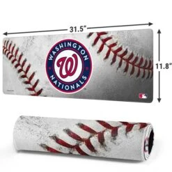 MLB Washington Nationals Game Ball Gaming Mouse Pad -Skinit Store washington nationals game ball large gaming mouse pad 1678312956 MSPMLBWAN17GAMGLG PR 02