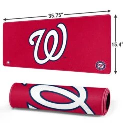 MLB Washington Nationals - Solid Distressed Gaming Mouse Pad -Skinit Store washington nationals solid distressed extra large gaming mouse pad 1678437517 MSPMLBWAN08GAMGXL PR 02
