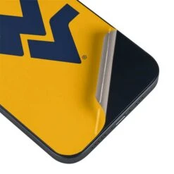 West Virginia University Yellow Background IPhone 15 Skin -Skinit Store west virginia yellow background iphone 15 skin 1694187468 SKNUNIWESX3IPHN15 PR 03