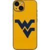 West Virginia University Yellow Background IPhone 15 Skin -Skinit Store west virginia yellow background iphone 15 skin 1694705067 SKNUNIWESX3IPHN15 PR 01