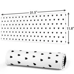 White And Black Hearts Gaming Mouse Pad -Skinit Store white and black hearts large gaming mouse pad 1656100439 MSPHRTDTS01GAMGLG PR 02