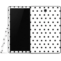 White And Black Polka Dots Samsung Galaxy Tab Skin