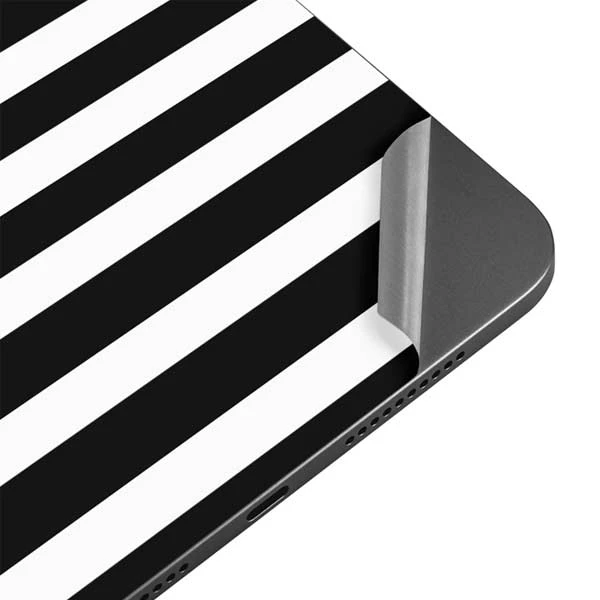 White And Black Stripes Apple IPad Mini Skin 5 White And Black Stripes Apple IPad Mini Skin - Image 3