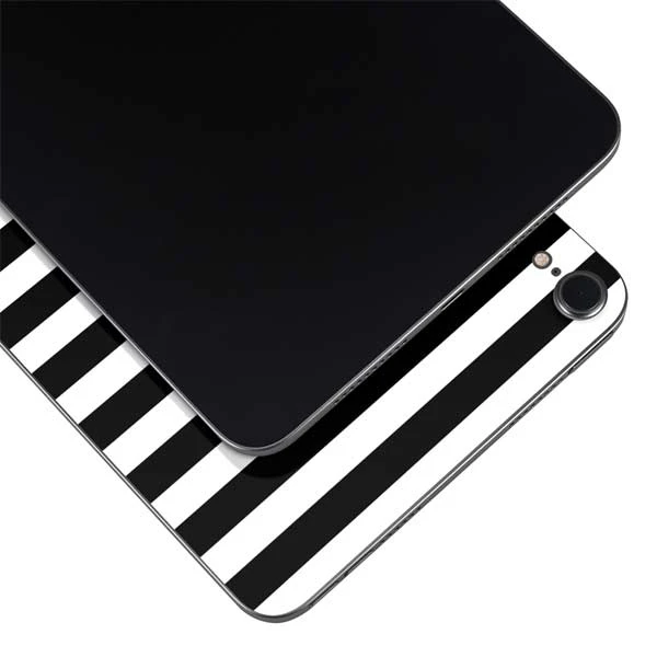 White And Black Stripes Apple IPad Mini Skin 6 White And Black Stripes Apple IPad Mini Skin - Image 4