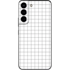White Grid Galaxy S22 Skin