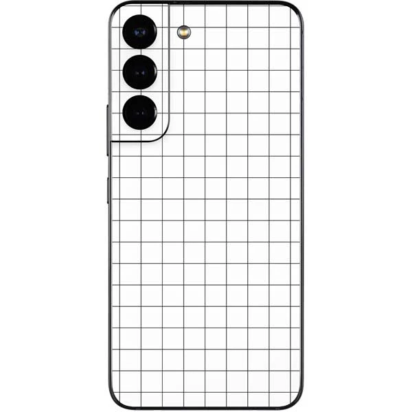 White Grid Galaxy S22 Skin 3 White Grid Galaxy S22 Skin
