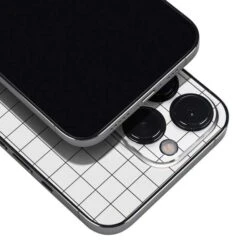 White Grid IPhone 15 Pro Max Skin -Skinit Store white grid iphone 15 pro max skin 1694187176 SKNFSHION10IP15PM PR 04