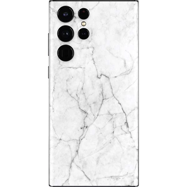 White Marble Galaxy S22 Ultra Skin 3 White Marble Galaxy S22 Ultra Skin