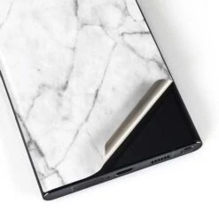 White Marble Galaxy S23 Ultra Skin -Skinit Store white marble galaxy s23 ultra skin 1677290845 SKNMARBLEX1GXY23U PR 03