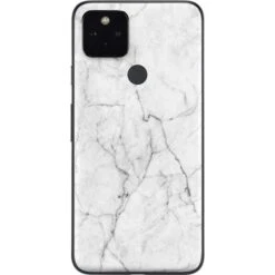 White Marble Google Pixel 5a Skin