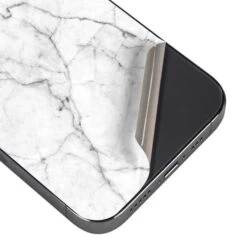 White Marble IPhone 15 Pro Skin -Skinit Store white marble iphone 14 pro skin 1662674260 SKNMARBLEX1IPH14P PR 03 a84af353 ead1 41d4 8c8e 366452893ffb