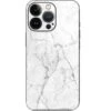 White Marble IPhone 15 Pro Skin -Skinit Store white marble iphone 14 pro skin 1677386707 SKNMARBLEX1IPH14P PR 01