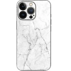 White Marble IPhone 15 Pro Skin
