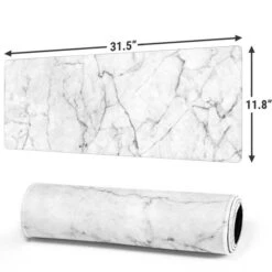 White Marble Gaming Mouse Pad -Skinit Store white marble large gaming mouse pad 1656100437 MSPMARBLEX1GAMGLG PR 02