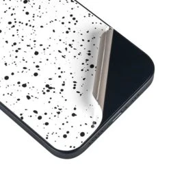 White Speckle IPhone 15 Skin -Skinit Store white speckle iphone 15 skin 1694187411 SKNSPCKLE01IPHN15 PR 03