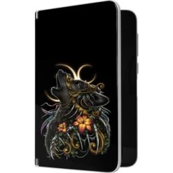 Wolf Howling By Sarah Richter Surface Duo Skin