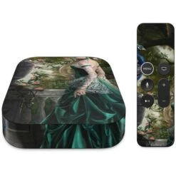 Woman With Peacocks By Nene Thomas Apple TV Skin