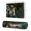 Woman With Peacocks By Nene Thomas Gaming Mouse Pad