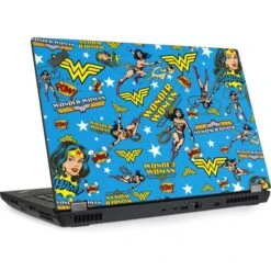 DC Comics Wonder Woman Action Pose Pattern Lenovo ThinkPad Skin