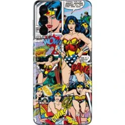 DC Comics Wonder Woman Comic Blast Galaxy S21 5G Skin