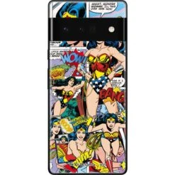 DC Comics Wonder Woman Comic Blast Google Pixel 6 Pro Skin