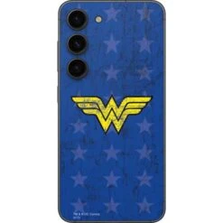DC Comics Wonder Woman Emblem On Flag Galaxy S23 Skin