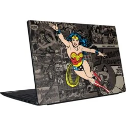 DC Comics Wonder Woman Vintage Pose Pattern Dell Vostro Skin