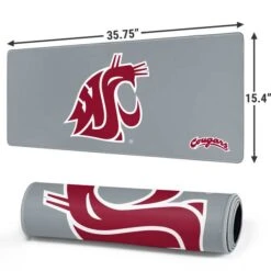 Washington State University WSU Cougars Gaming Mouse Pad -Skinit Store wsu cougars logo extra large gaming mouse pad 1711381755 MSPWASTCG04GAMGXL PR 02